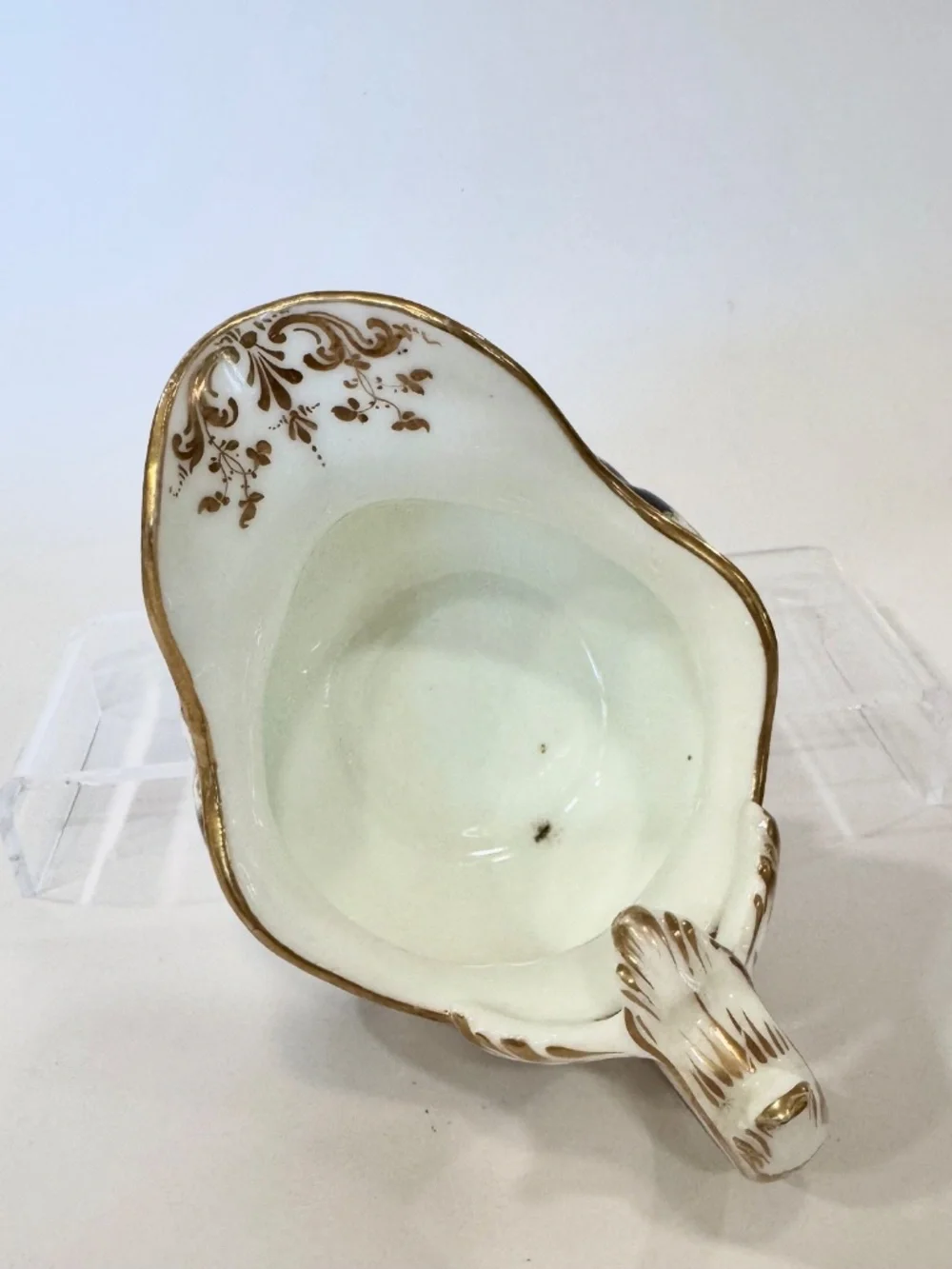 Antique Samuel Alcock Cobalt Gold Creamer Jug 1840